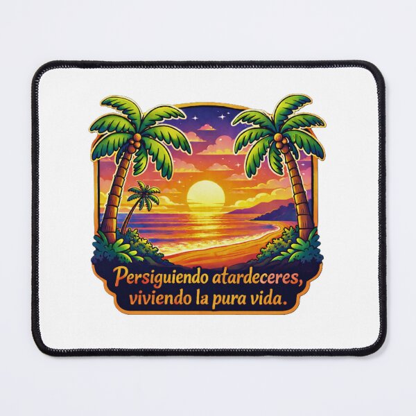 Item preview, Chasing Sunsets, Living the Pura Vida | Tropical Beach Sunset Art designed and sold by Wander Vibes.