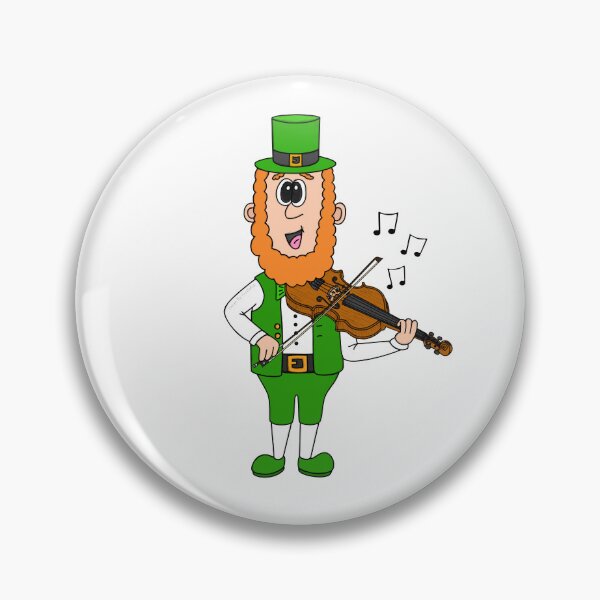 Item preview, Leprechaun Playing Violin, St Patrick's Day Irish Music Funny designed and sold by doodlerob.