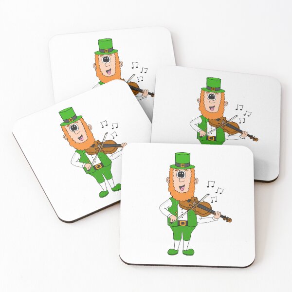 Item preview, Leprechaun Playing Violin, St Patrick's Day Irish Music Funny designed and sold by doodlerob.