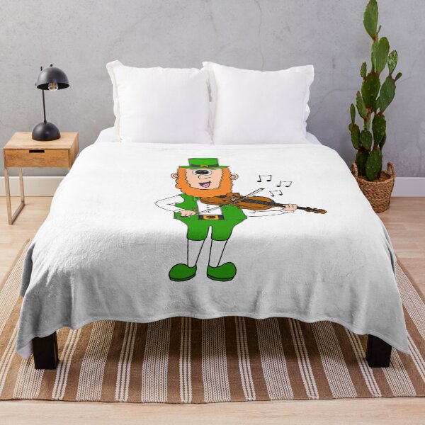 Item preview, Leprechaun Playing Violin, St Patrick's Day Irish Music Funny designed and sold by doodlerob.