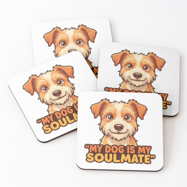 Item preview, My Dog Is My Soulmate | Cute Cartoon Puppy & Pet Lover designed and sold by Tamer ⭐⭐⭐⭐⭐.