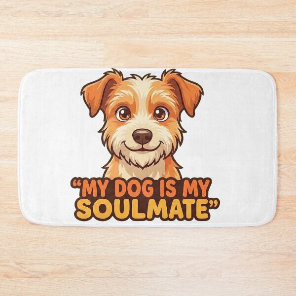 Item preview, My Dog Is My Soulmate | Cute Cartoon Puppy & Pet Lover designed and sold by Tamer ⭐⭐⭐⭐⭐.