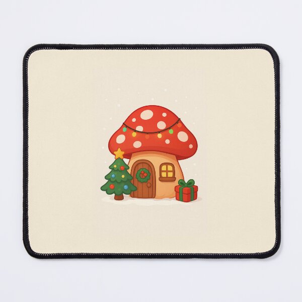 Item preview, Setalian Christmas Habitino Red Mushroom House designed and sold by TexturaPura.