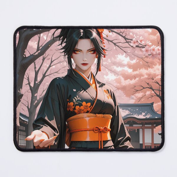 Item preview, Fierce Samurai Girl Under Cherry Blossom Storm designed and sold by BorgSpareParts.