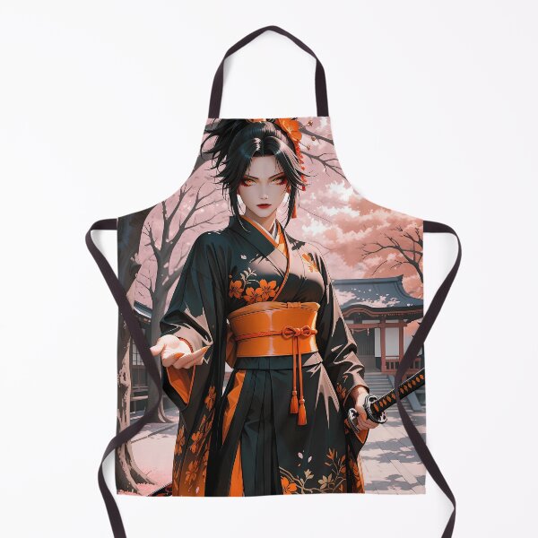 Item preview, Fierce Samurai Girl Under Cherry Blossom Storm designed and sold by BorgSpareParts.