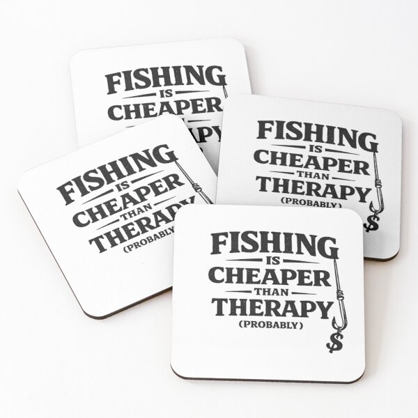 Item preview, Fishing Is Cheaper Than Therapy – Funny Angler Quote Design designed and sold by FischingVibes.
