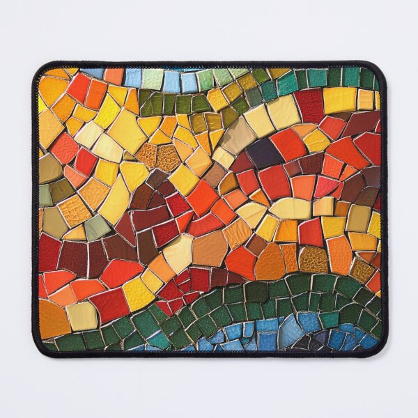 Item preview, Gaudi Inspired Mosaics Colorful Bright Path Tile designed and sold by GrinGalore.