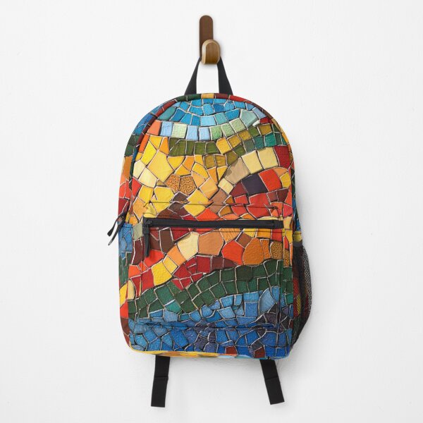 Item preview, Gaudi Inspired Mosaics Colorful Bright Path Tile designed and sold by GrinGalore.