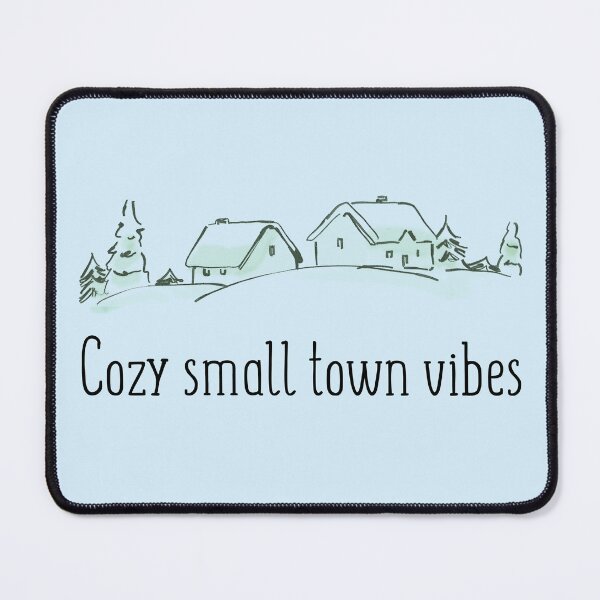 Artikelvorschau, Cozy Small Town Vibes Illustration entworfen und verkauft von Pastel & Punchlines.