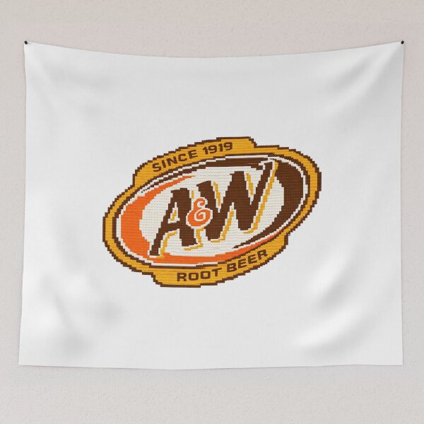 Item preview, Retro Root Beer Brick Pixel Art – Vintage Soda Logo Style designed and sold by moyjoystudio.