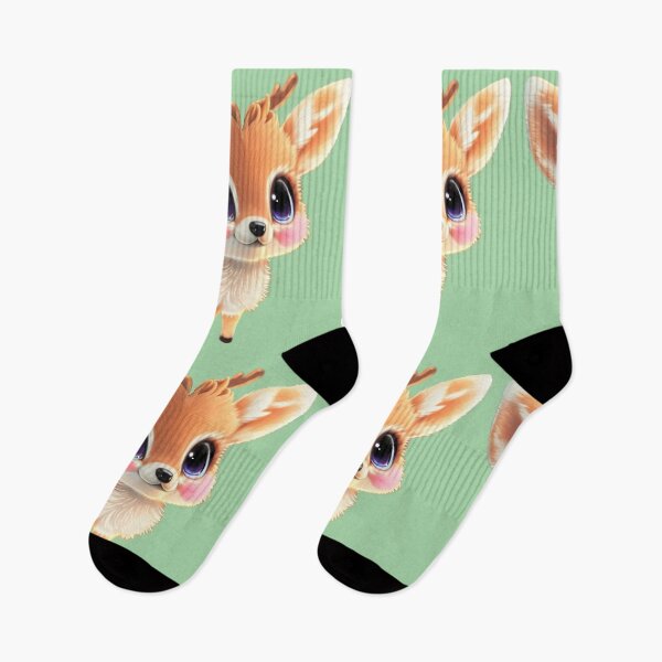 Item preview, Cute baby anime style deer fawn woodland animals designed and sold by hollycooper.