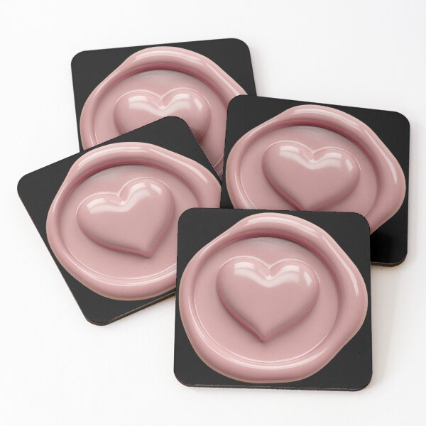 Item preview, Bubbly pink heart wax seal designed and sold by KajalGulgulia.
