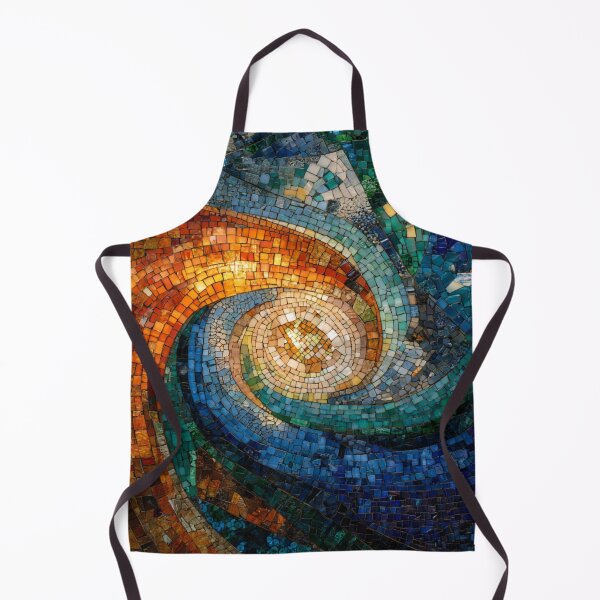 Item preview, Gaudi Inspired Mosaics Colorful Abstract Whirlwind Tile designed and sold by GrinGalore.
