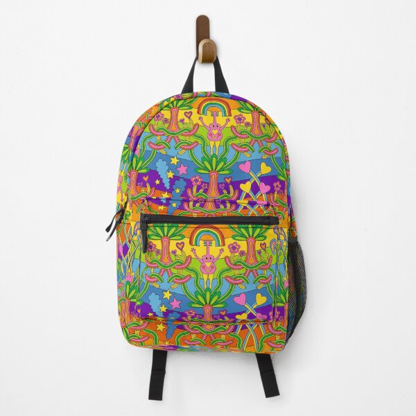 Item preview, Colourful Psychedelic Groovy Garden designed and sold by Pinkdeer Designs.