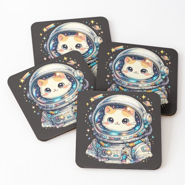 Item preview, Astronaut Cat Retro Sci Fi T Shirt Design designed and sold by FusionRealm.