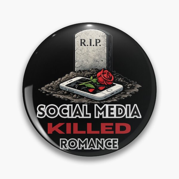 Item preview, Social Media Killed Romance – Modern Love Illustration designed and sold by A-Szczesniak.