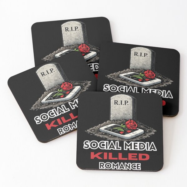 Item preview, Social Media Killed Romance – Modern Love Illustration designed and sold by A-Szczesniak.