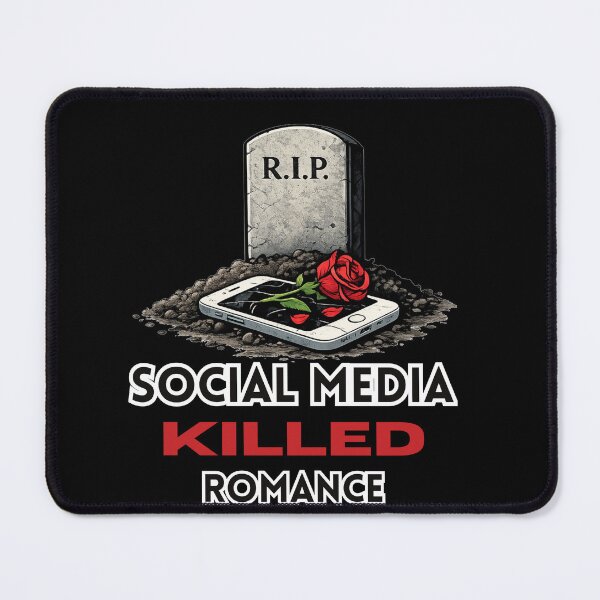 Item preview, Social Media Killed Romance – Modern Love Illustration designed and sold by A-Szczesniak.