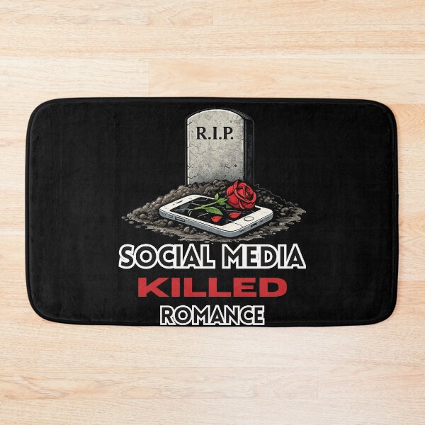 Item preview, Social Media Killed Romance – Modern Love Illustration designed and sold by A-Szczesniak.