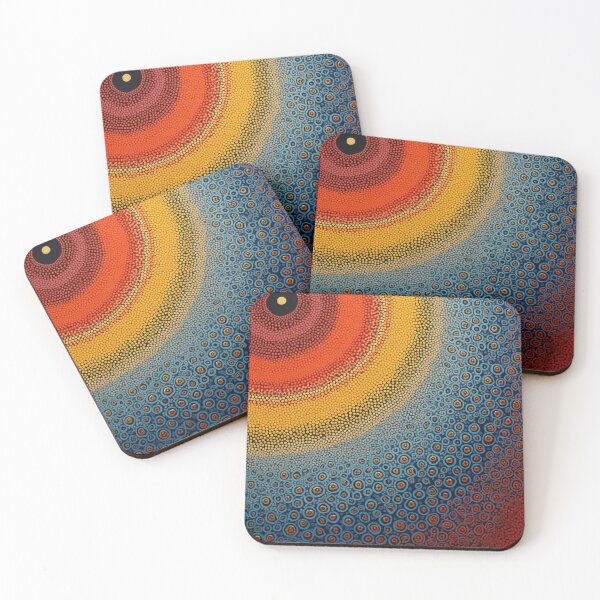 Item preview, Aboriginal Inspired Art - Colorful Various Circles designed and sold by GrinGalore.