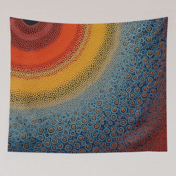 Item preview, Aboriginal Inspired Art - Colorful Various Circles designed and sold by GrinGalore.