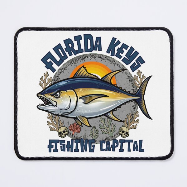 Item preview, Florida Keys Fishing Capital Tuna Graphic | Saltwater Fishing Art designed and sold by WayoftheWater.
