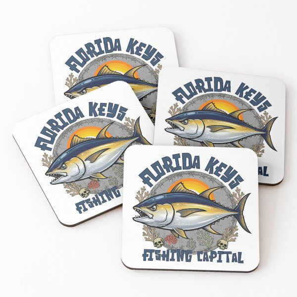 Item preview, Florida Keys Fishing Capital Tuna Graphic | Saltwater Fishing Art designed and sold by WayoftheWater.