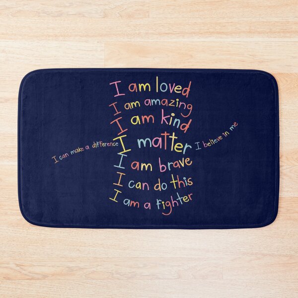 Item preview, “I Am Enough” Positive Affirmations Wall Art | Self Love Quote | Mental Health & Motivation Artwork designed and sold by GiftzCircle.