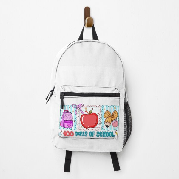 Item preview, 100 Days of School Teacher Coquette Bow Backpack Apple Design designed and sold by FormalDehyena.