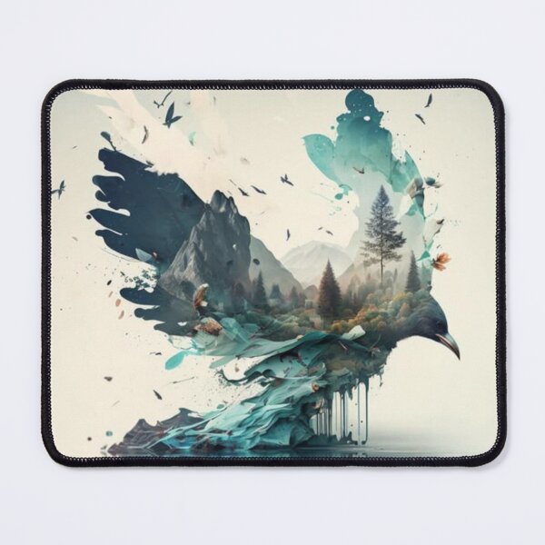 Item preview, Drawing of nature within a frying bird designed and sold by NivyasArtistry.