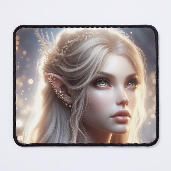 Item preview, Ethereal Elf Princess - Elven Beauty Fantasy Portrait designed and sold by FriskyLemur.