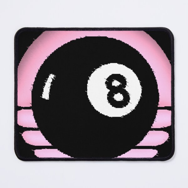 Item preview, A black bowling ball with the lucky number 8 designed and sold by AstronautMerch.
