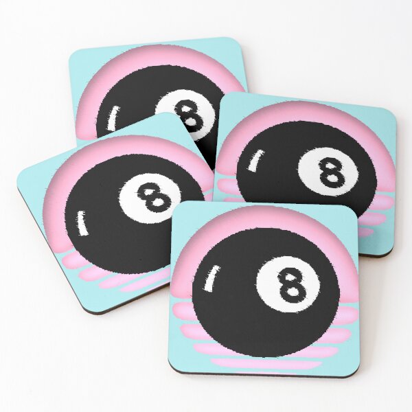 Item preview, A black bowling ball with the lucky number 8 designed and sold by AstronautMerch.