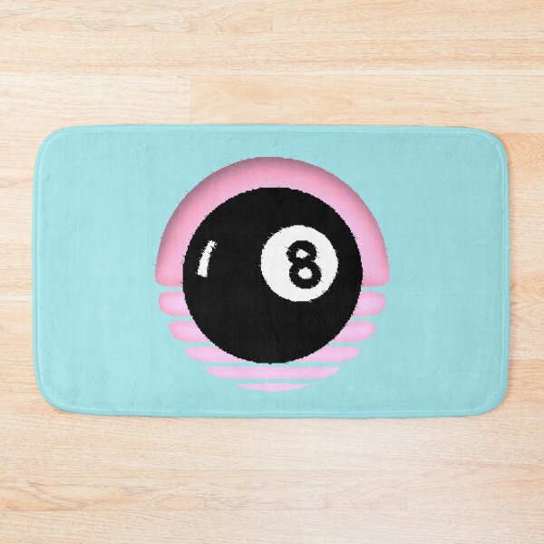 Item preview, A black bowling ball with the lucky number 8 designed and sold by AstronautMerch.
