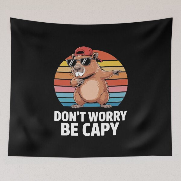 Item preview, Dont Worry Be Capy Rodent Capybara Men Women designed and sold by FadeOfThrone.