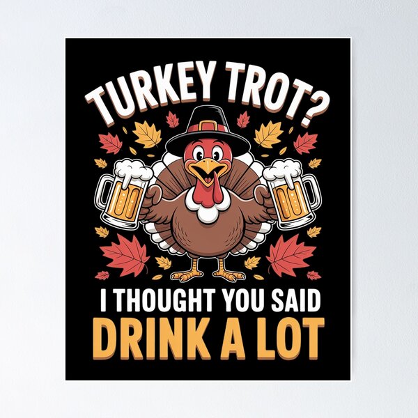 Item preview, Turkey Trot Squad Running Drinking Matching Thanksgiving designed and sold by SyntaxClaw.