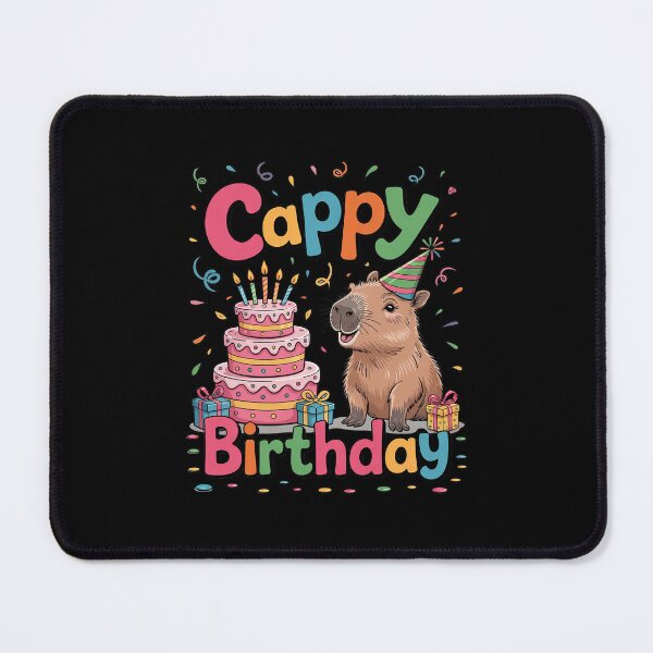 Item preview, Cappy Birthday Capybara Boys Girls Kids Bday Party designed and sold by MarkLeedsArt.