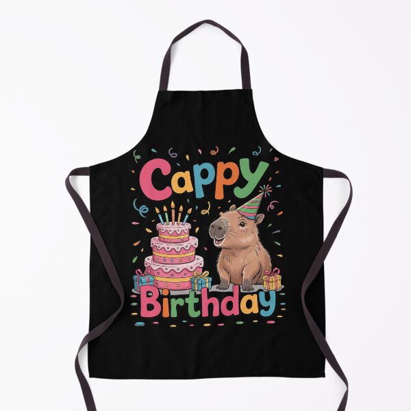 Item preview, Cappy Birthday Capybara Boys Girls Kids Bday Party designed and sold by MarkLeedsArt.