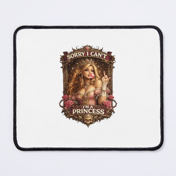 Item preview, Sorry I Can’t, I’m a Princess – Sassy Fantasy Queen Illustration designed and sold by lookGK.