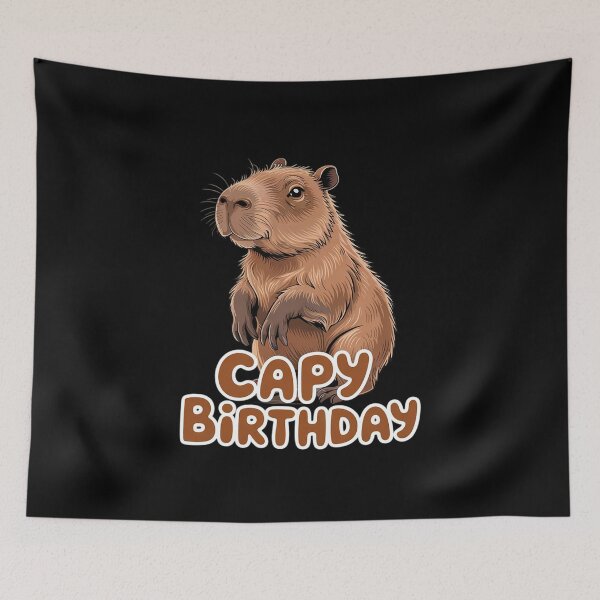 Item preview, Capybara Boys Girls Bday Party Family Animals Lover designed and sold by MarkLeedsArt.