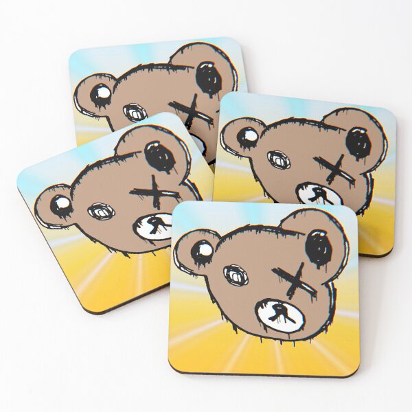 Item preview, Bear with yellow and blue background designed and sold by AstronautMerch.