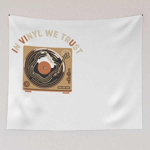 Item preview, In Vinyl We Trust Retro Turntable Record Collector Design designed and sold by JMDesignHub.