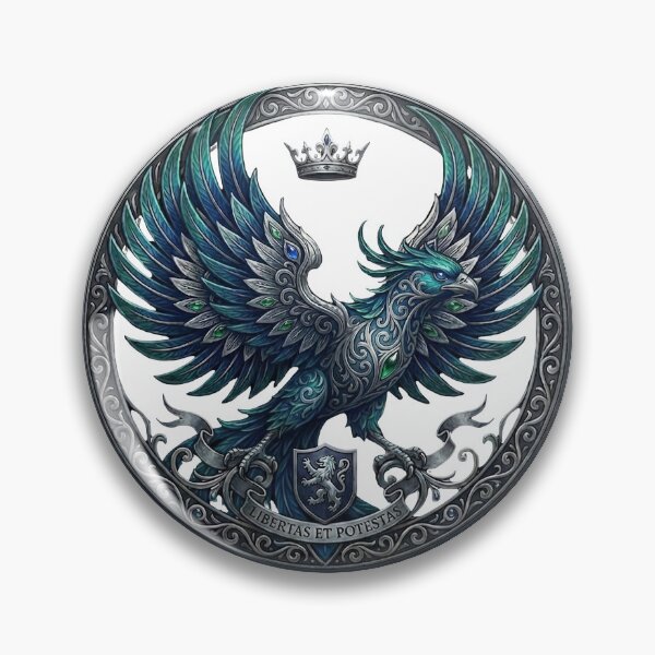 Item preview, Royal Phoenix Emblem — Libertas et Potestas Vintage Gold Shield designed and sold by novapixel25100.
