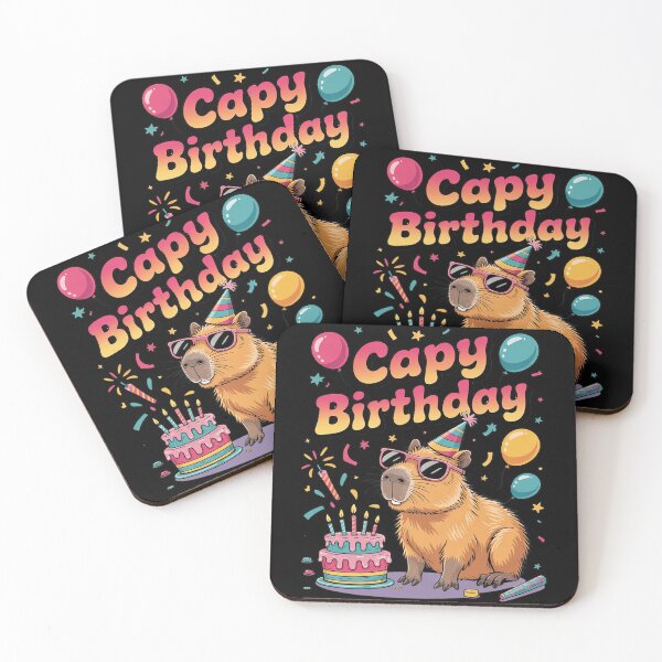 Item preview,  Cute Capy Birthday Capybara Animals Boys Girls designed and sold by FadeOfThrone.