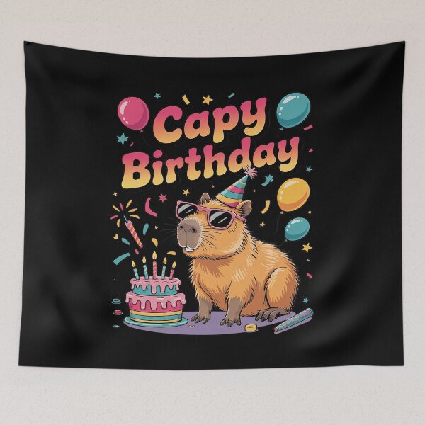 Item preview,  Cute Capy Birthday Capybara Animals Boys Girls designed and sold by FadeOfThrone.
