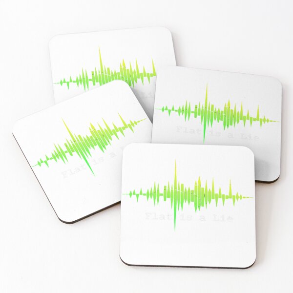 Item preview, "Flat is a Lie" Sound Waveform Science Design designed and sold by JMDesignHub.