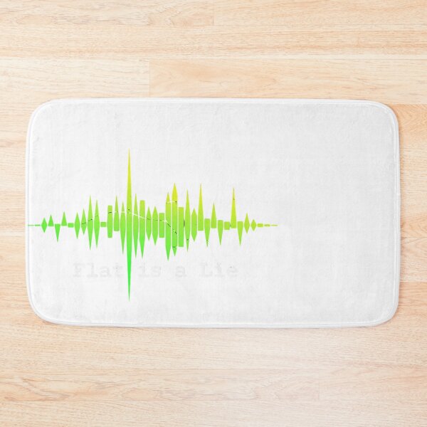 Item preview, "Flat is a Lie" Sound Waveform Science Design designed and sold by JMDesignHub.