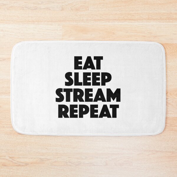 Item preview, Eat Sleep Stream Repeat — Stream Life Daily Routine (black) designed and sold by didijuca.