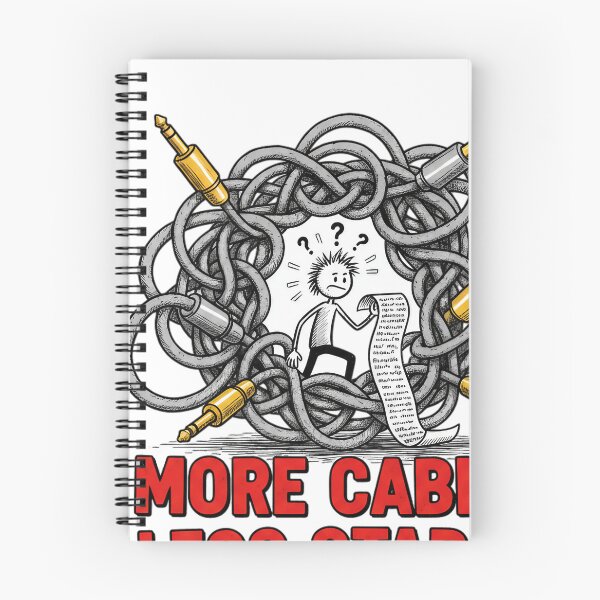 Item preview, More Cable Less Stable Funny Audio Engineer Musician designed and sold by JMDesignHub.