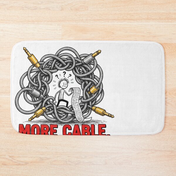 Item preview, More Cable Less Stable Funny Audio Engineer Musician designed and sold by JMDesignHub.